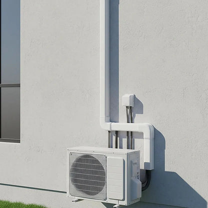 75mm 5.4m Mini Split Line Set Cover Kit PVC for Air Conditioner Installation - Image 2