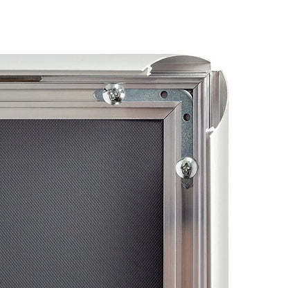 A0 2pc Aluminium Snap Poster Frame Wall Mount Sign Holder Silver - Image 8