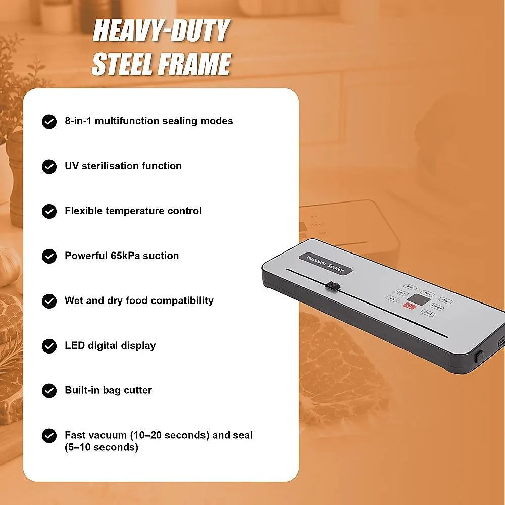 Cordless Food Vacuum Sealer Machine Dry Wet 30 Bags - Image 5