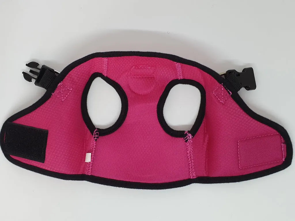 Vest Harness Pet Dog-Cat Step-in Velcro and Buckle Attachments - Moondidley Pets Small Pink - Image 3