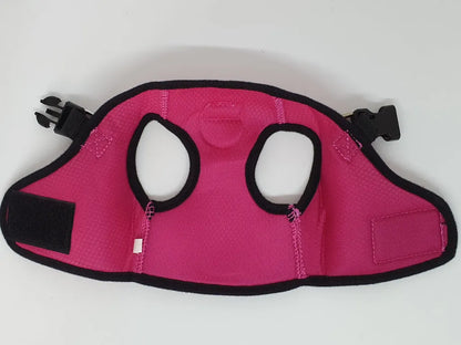 Vest Harness Pet Dog-Cat Step-in Velcro and Buckle Attachments - Moondidley Pets Small Pink - Image 3