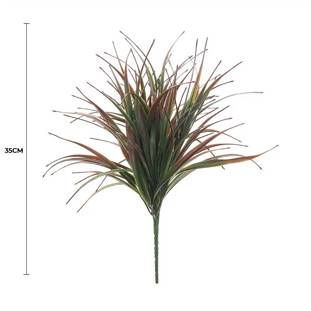 Artificial Brown Tipped Grass Plant UV Resistant 35cm - Image 2
