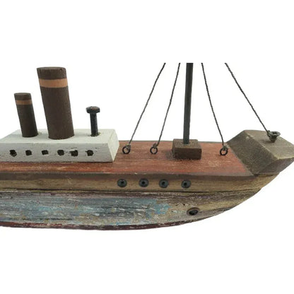 Handcrafted Ship Ornament 37cm - Image 4