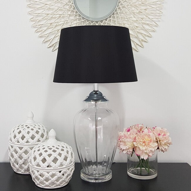 Lattice Decorative Lidded Jar Tall Flower Motive 29cm - Image 2