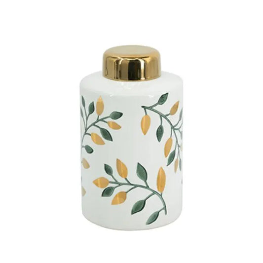 Tall Botanical Lidded Jar 41cm