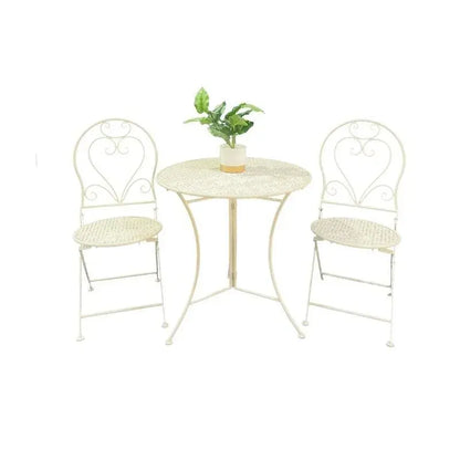 Bordeaux 3pc Setting Round Table + 2 Chairs - Image 5