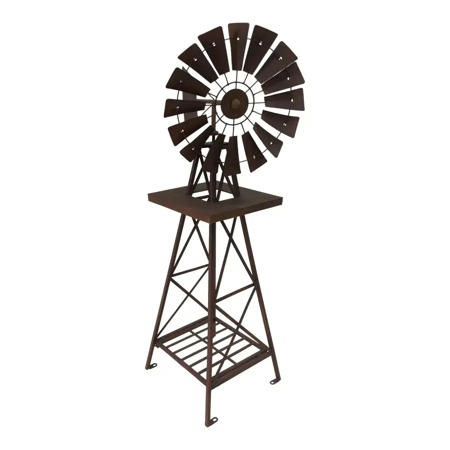 Large Rust Windmill 118cm