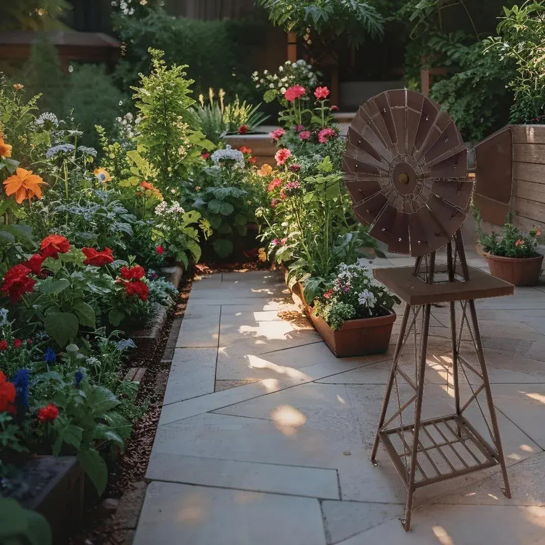 Large Rust Windmill 118cm - Image 2