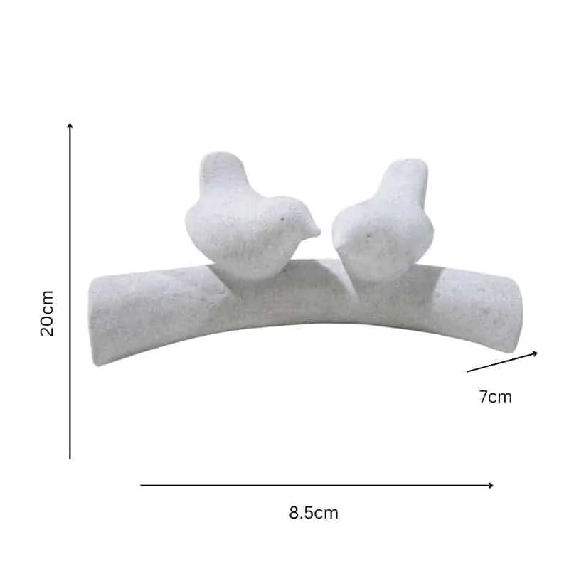 Contemporary 2 Birds On Branch Ornament 20cm - Image 5