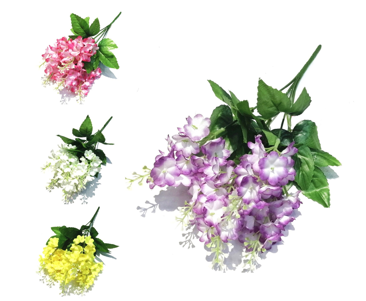 bulk 36 Artificial Hyacinthus Orientalis 4 Assorted 10x33cm