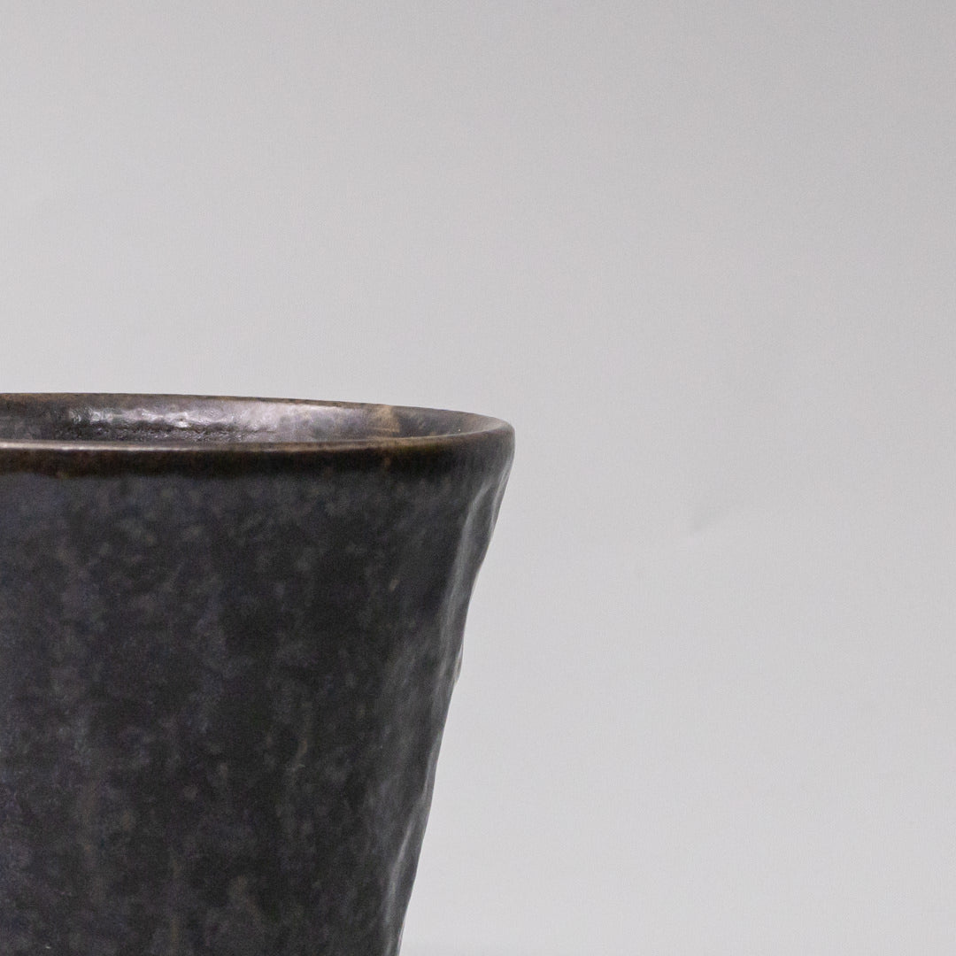 Cup Sho Chu 250ml Black Irabo Glaze - Image 2