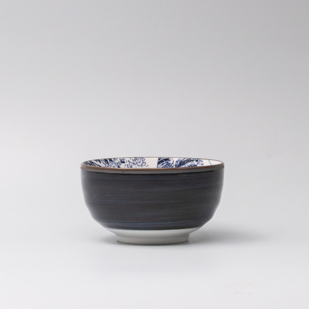Bowl U Shaped 12.5cm Hokusai Fuji Design - Image 3