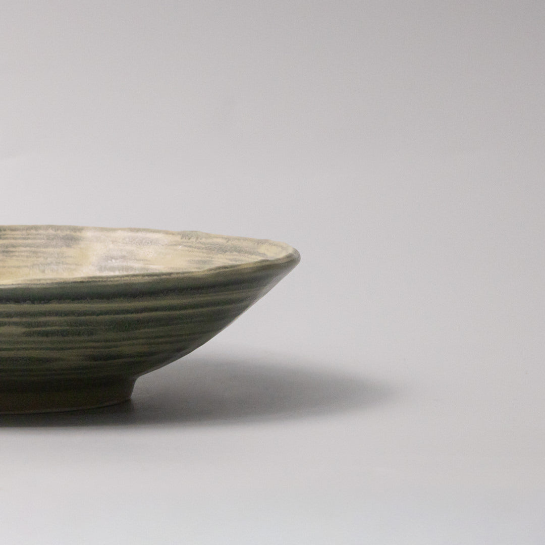 Open Shallow Bowl 24cm Washed Fern - Image 2