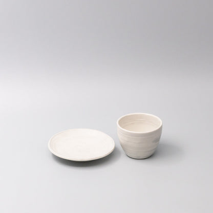 Saucer 14cm Washed White - Image 3