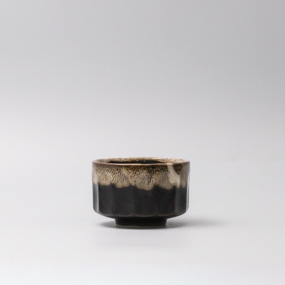 Matcha Tea bowl 11cm Espresso Fade Foam Glaze - Image 3