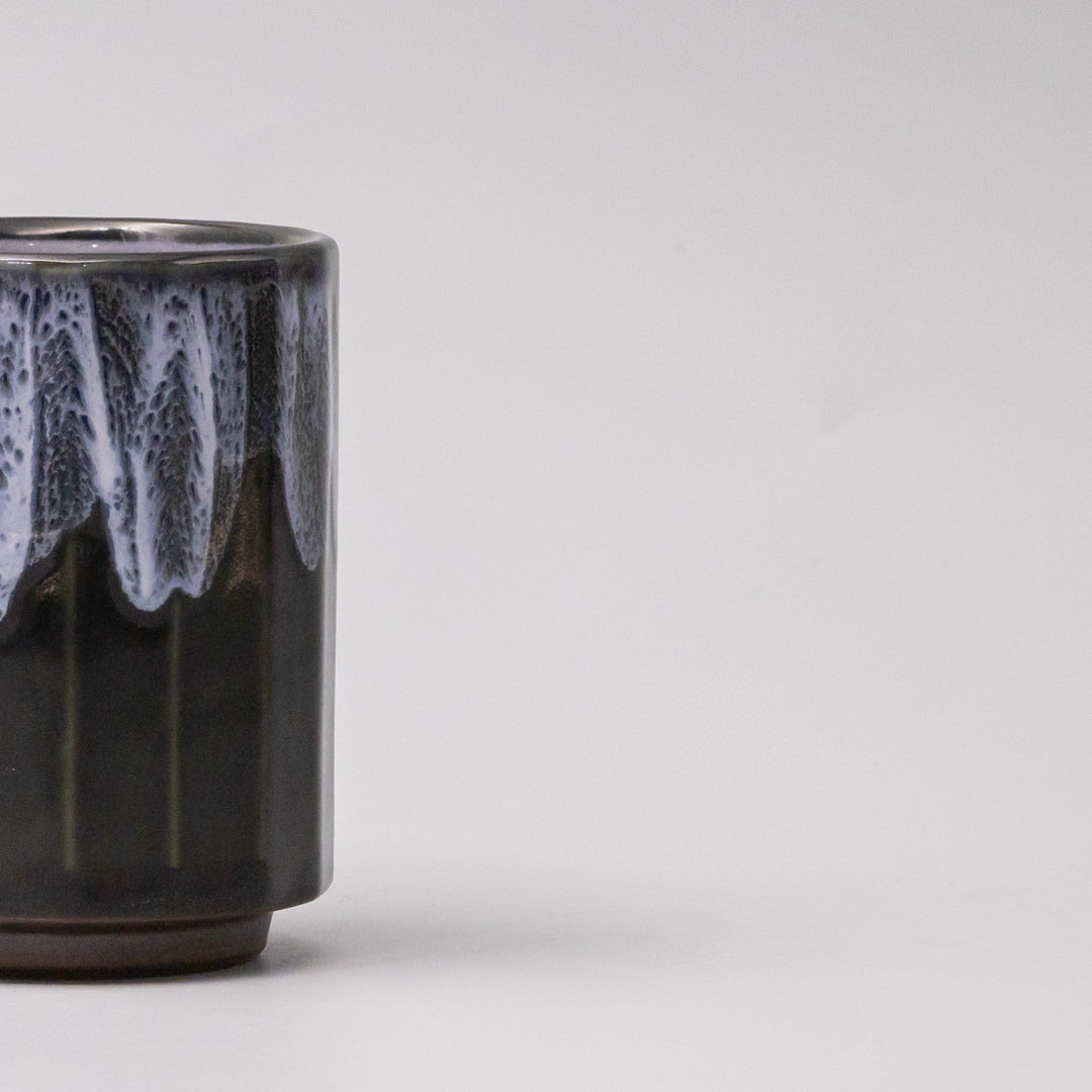 Mug Omomi 8cm 280ml Forest White Drip glaze - Image 2