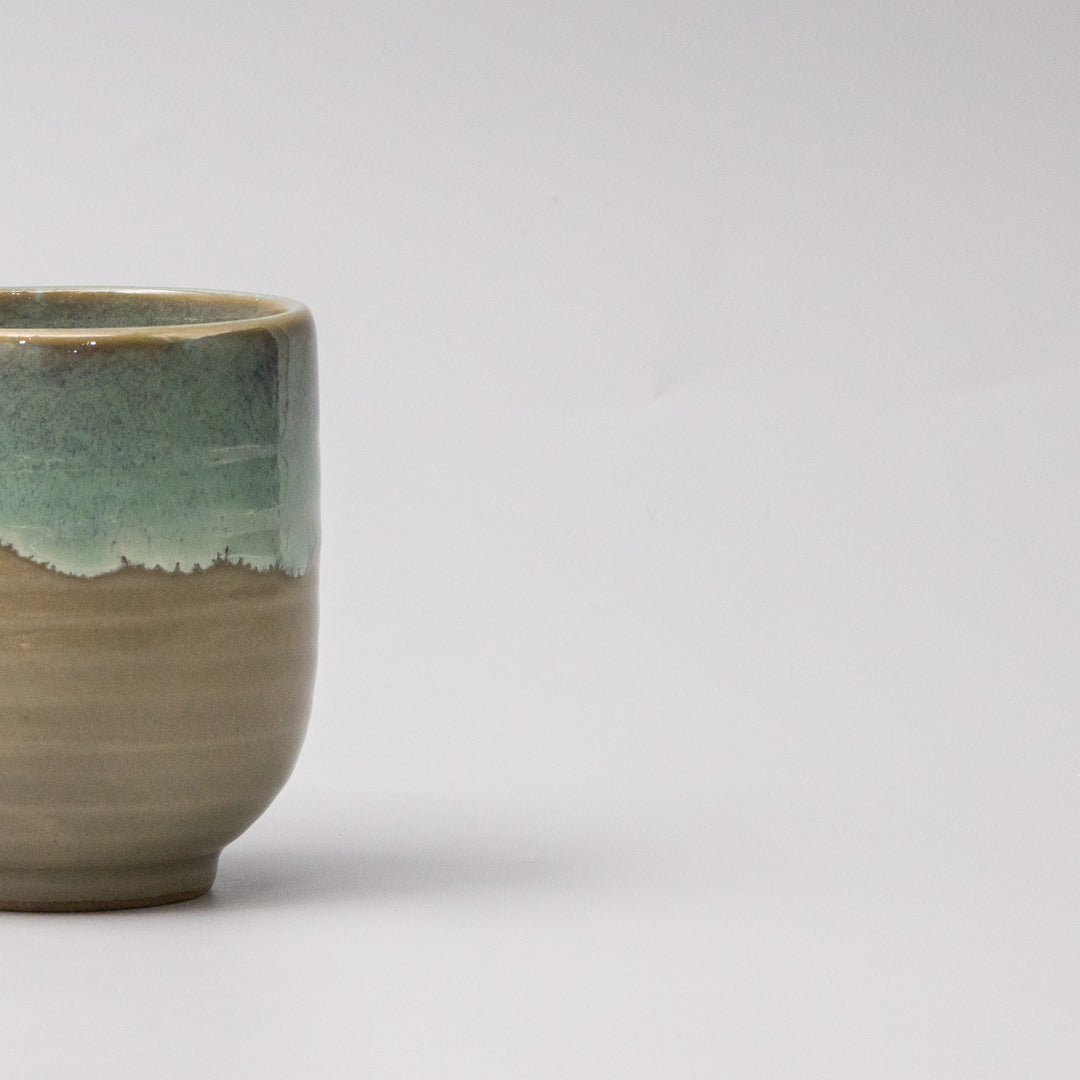 Mug Yunomi 280ml Aqua Drip Glaze - Image 2