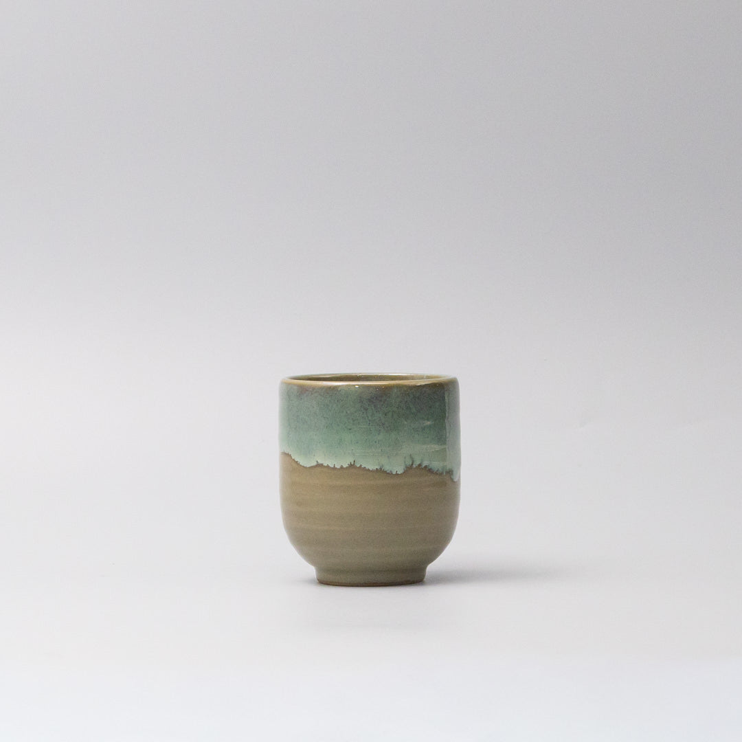 Mug Yunomi 280ml Aqua Drip Glaze - Image 3