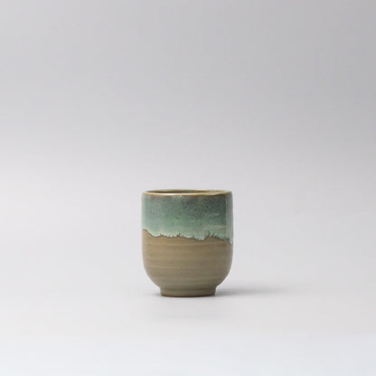 Mug Yunomi 280ml Aqua Drip Glaze - Image 3