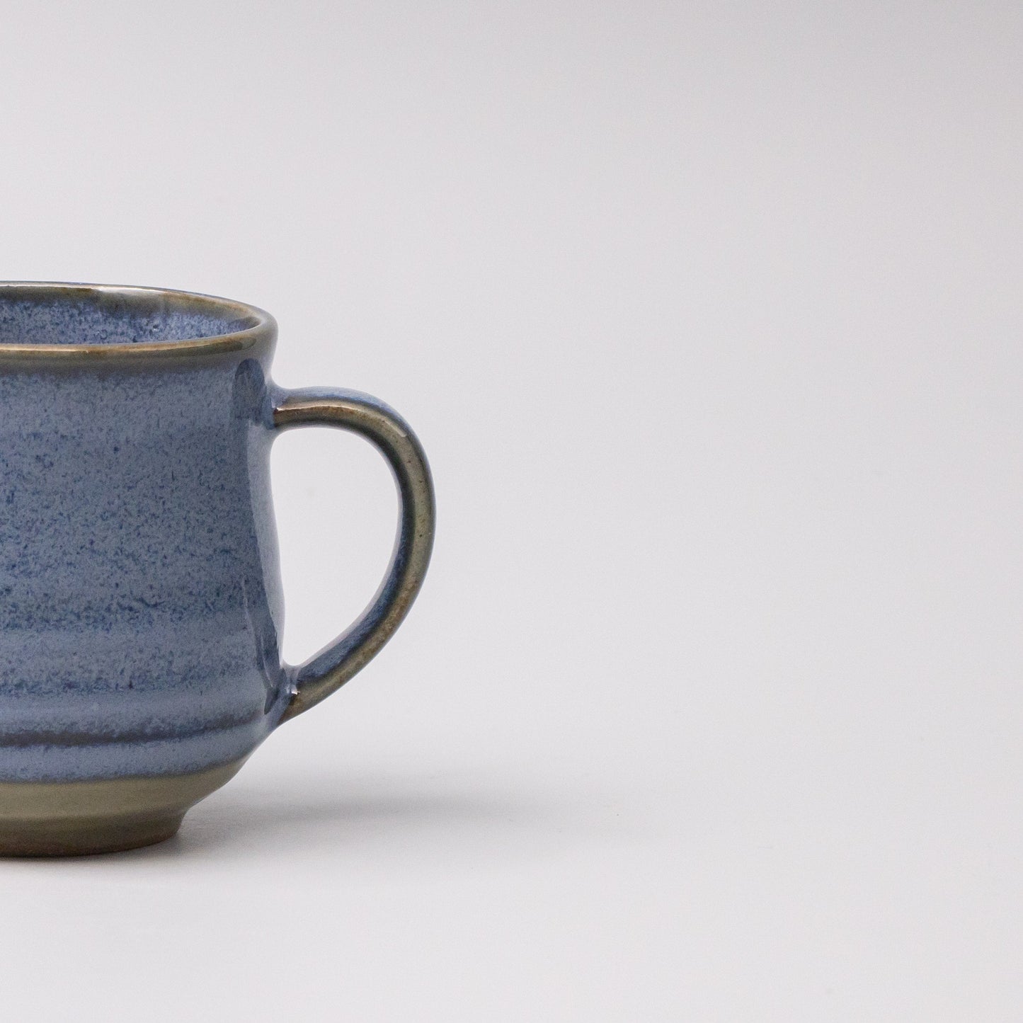 Mug with Handle 230ml Blue Glaze - Image 2