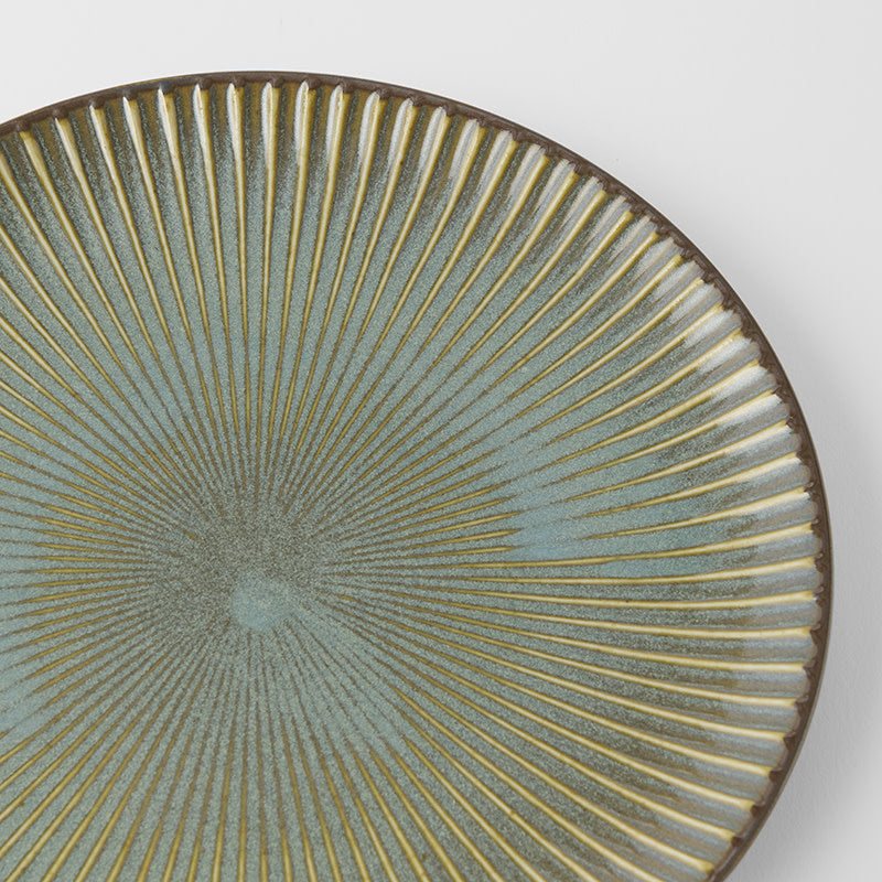 Dinner Plate 23.5cm Green Sendan Glaze - Image 2