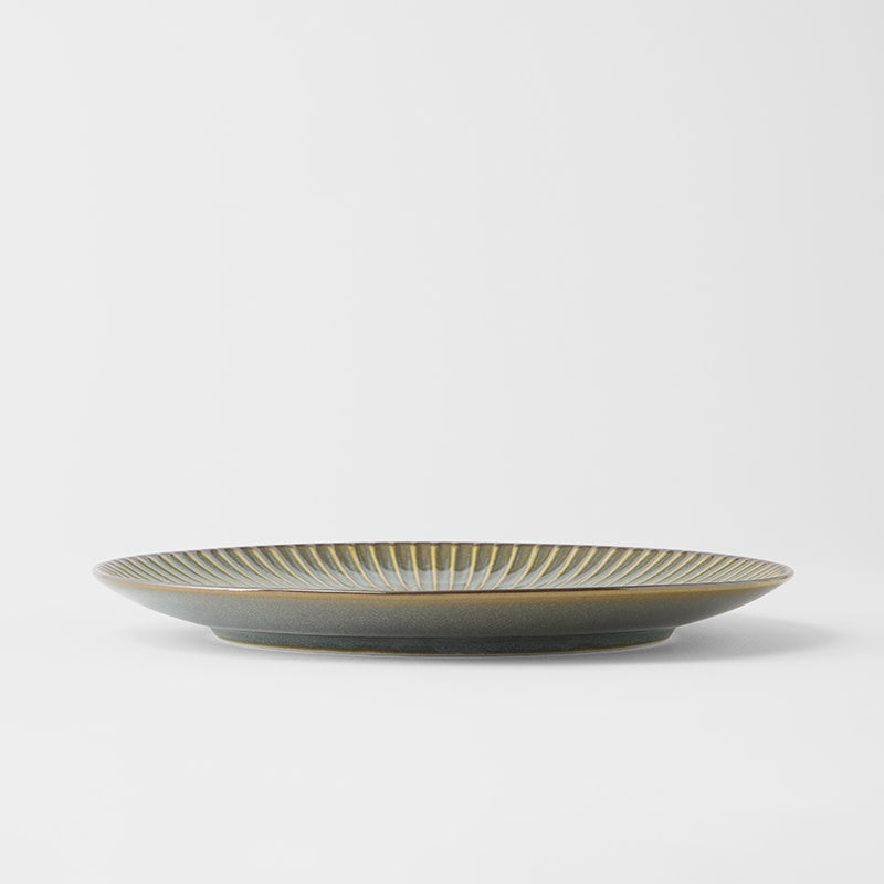 Dinner Plate 23.5cm Green Sendan Glaze - Image 4