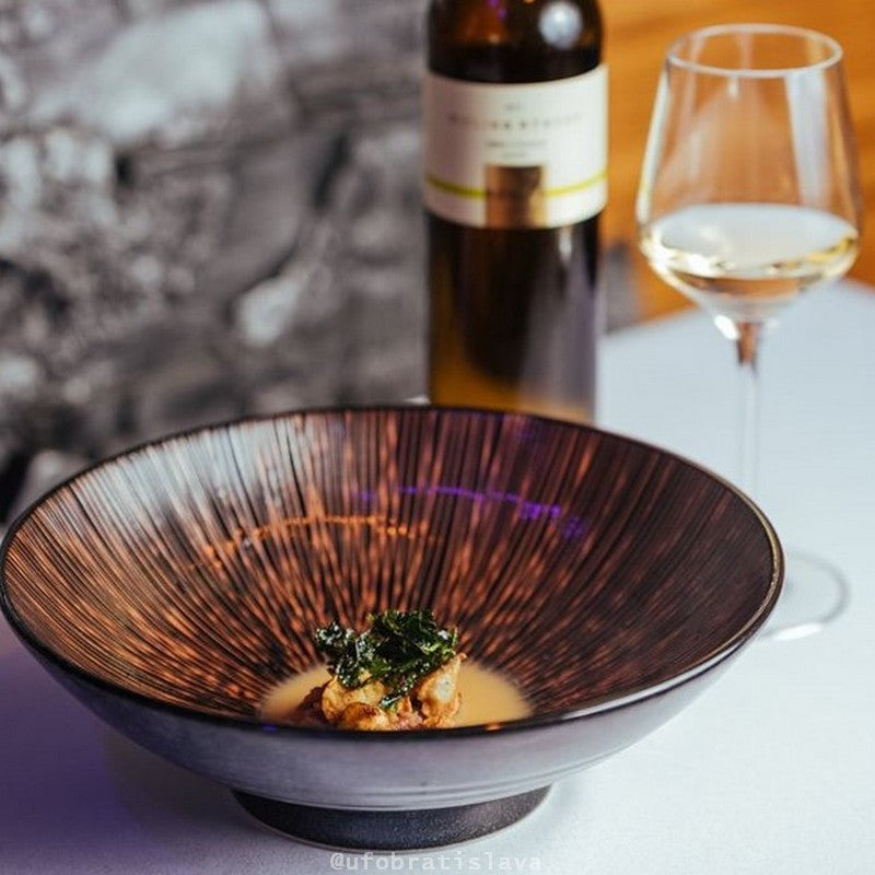 Ramen Bowl 24.5cm Bronze Converging Glaze - Image 3