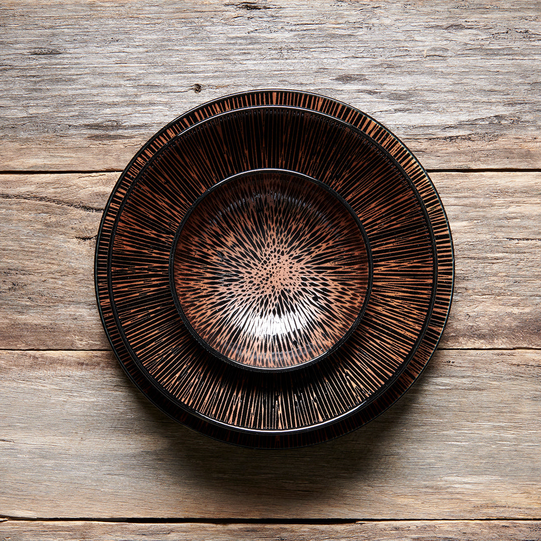 Ramen Bowl 24.5cm Bronze Converging Glaze - Image 4