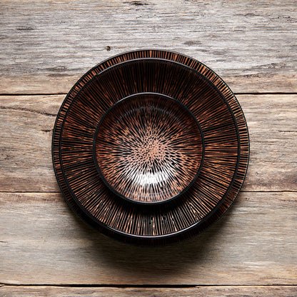 Ramen Bowl 24.5cm Bronze Converging Glaze - Image 4