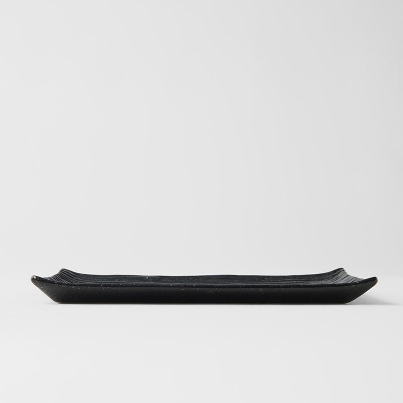 Sushi Plate 24cm Black Contour Glaze - Image 4