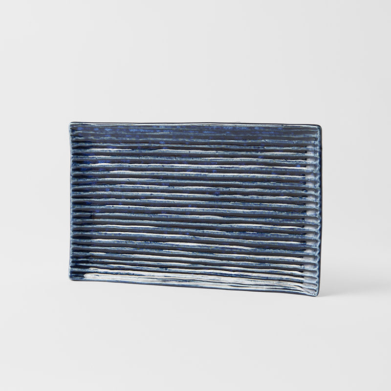 Sushi Plate 24cm Blue Contour Glaze - Image 4