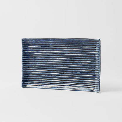 Sushi Plate 24cm Blue Contour Glaze - Image 4