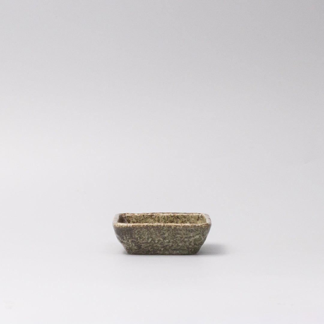 Sauce Dish Square 8cm Sage Glaze - Image 4