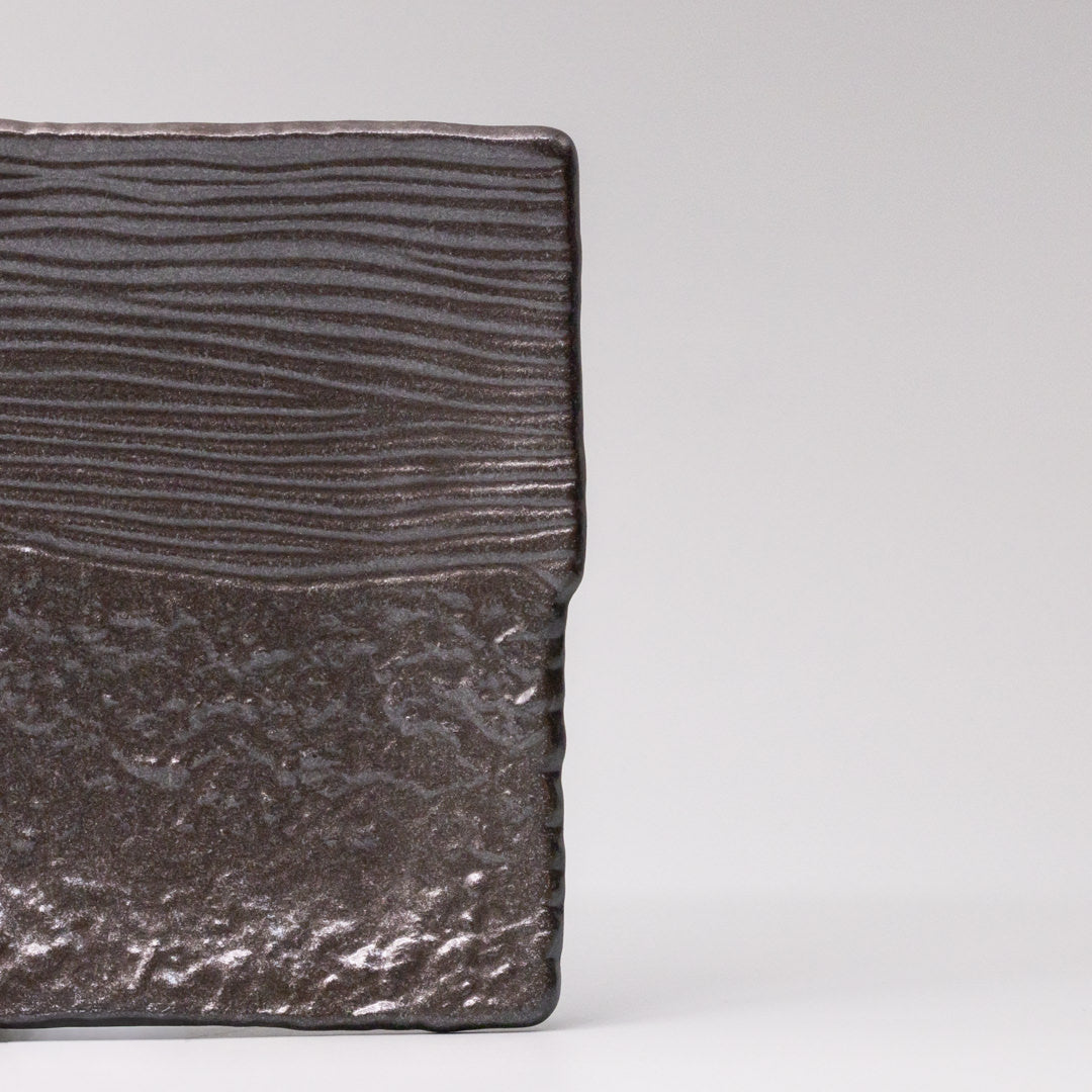 Platter Rectangular 32cm Matte Black Glaze - Image 2