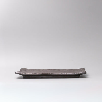 Platter Rectangular 32cm Matte Black Glaze - Image 4
