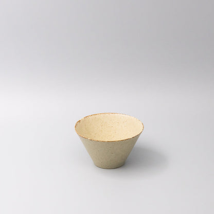 Bowl Fluted 13cm Sand Fade Glaze
