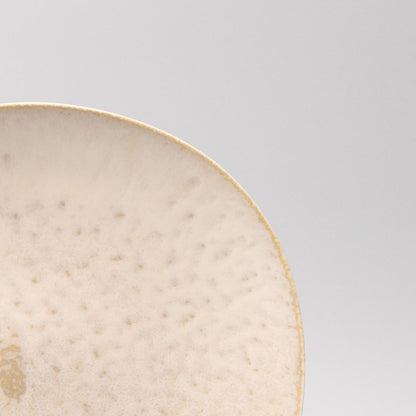 Dinner Plate 25cm White Fade Glaze - Image 2