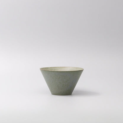 Bowl Fluted 13cm Green Fade Glaze - Image 2