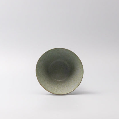 Bowl Fluted 13cm Green Fade Glaze - Image 4