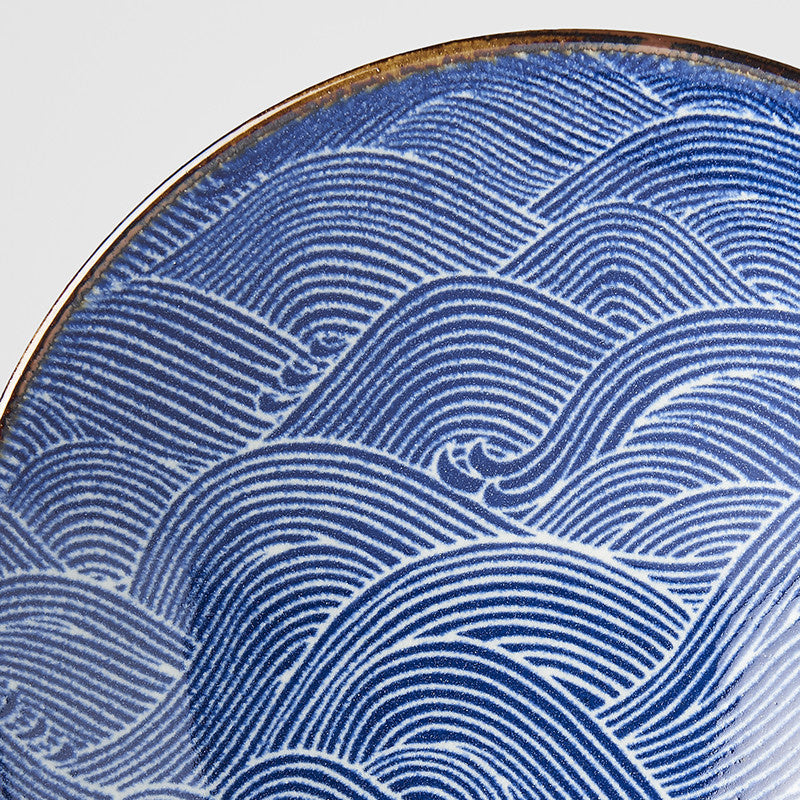 Ramen Bowl 24.5cm Traditional Wave Design - Image 2