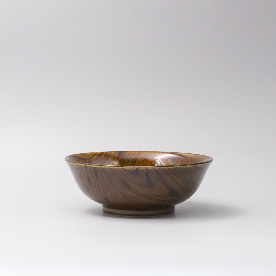 Udon Bowl 19cm Dark Kurumi Glaze - Image 3