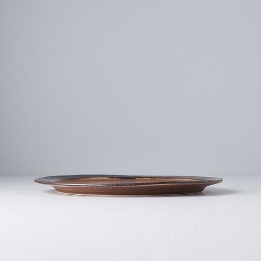 Plate Organic Flat 25.5cm Toffee Glaze - Image 3