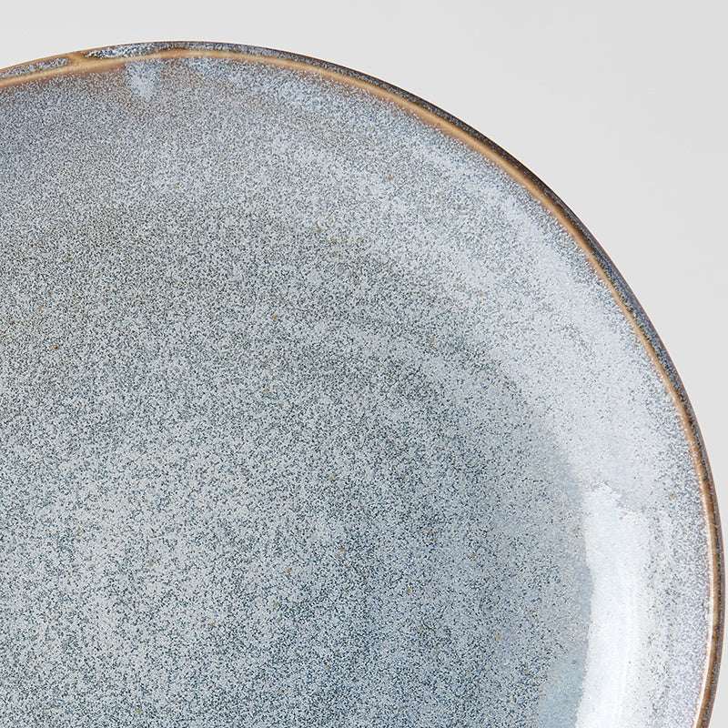 Plate Organic 23cm Steel Grey Glaze - Image 2