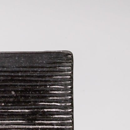 Sauce Dish 10cm Mamezara Black Contour Glaze - Image 2