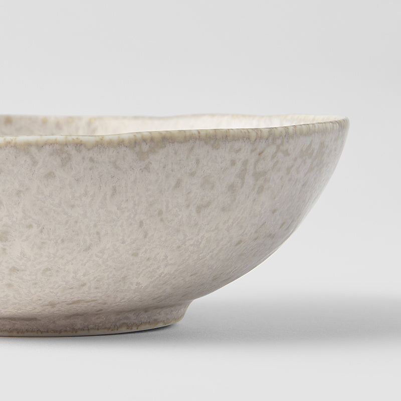 Bowl Oval 16.5cm White Fade Glaze - Image 5