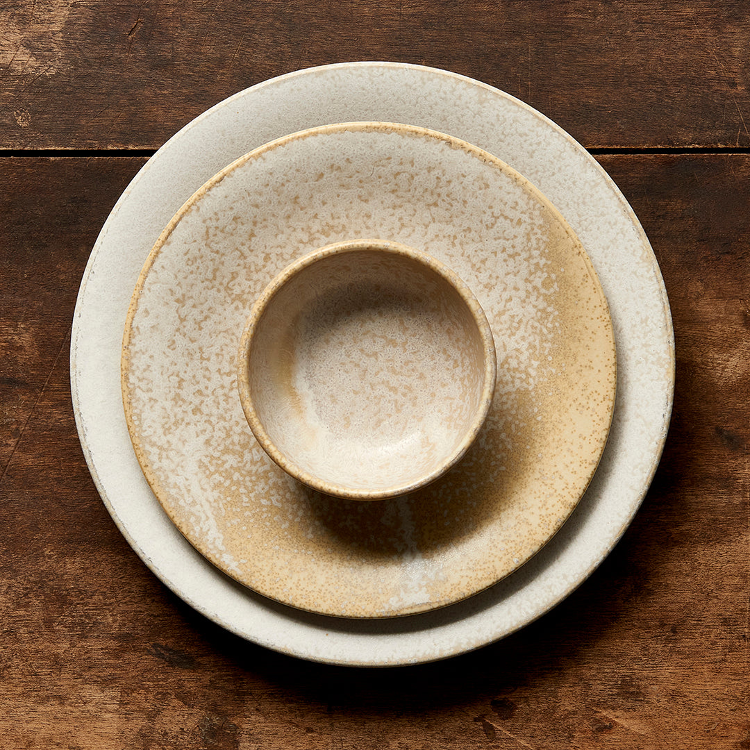 Tapas Plate 17cm White Fade Glaze - Image 4
