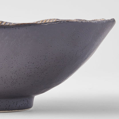 Bowl Irregular 22cm Akane Grey Glaze - Image 4