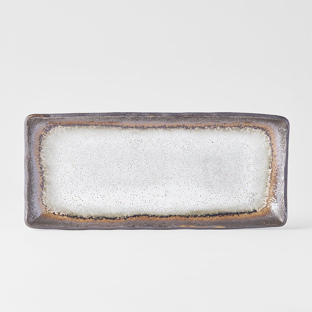 Plate Rectangular 29x12cm Akane Grey - Image 2