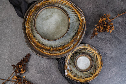 Sauce Dish 8cm Akane Grey Glaze - Image 4