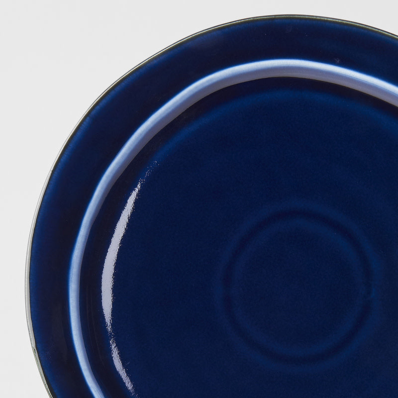 Plate Organic Flat 25.5cm Sapphire Blue Glaze - Image 2